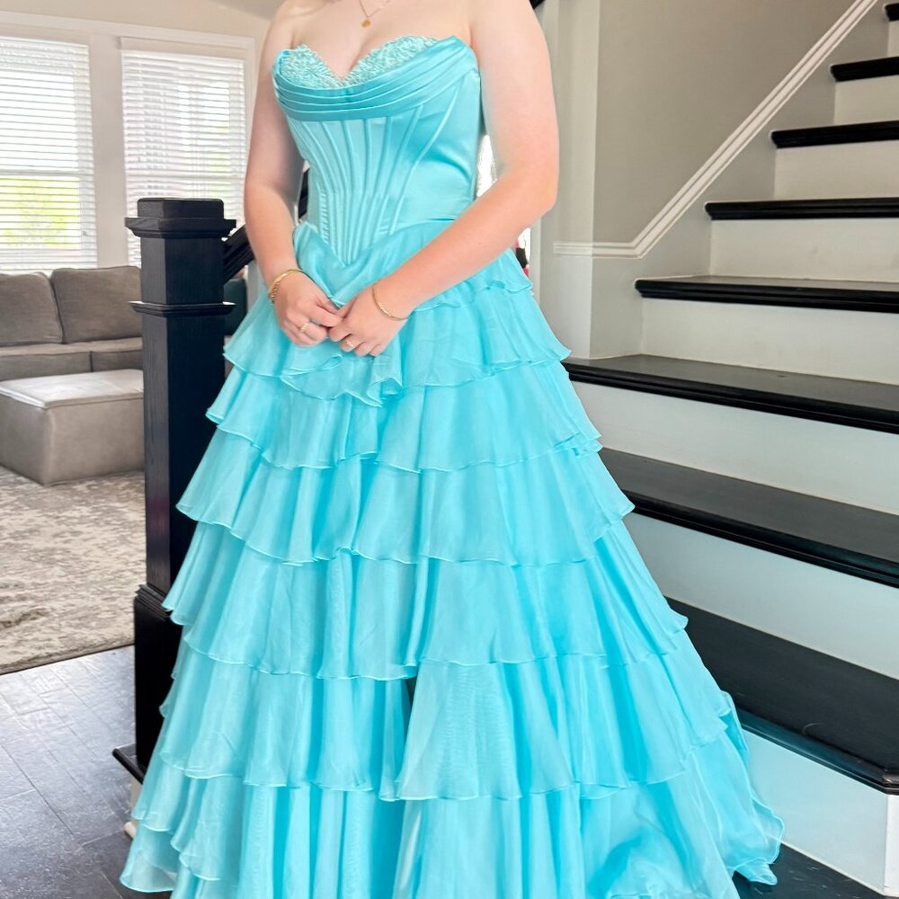 Sherri Hill 56911 corset style a line ball gown -- Size 10